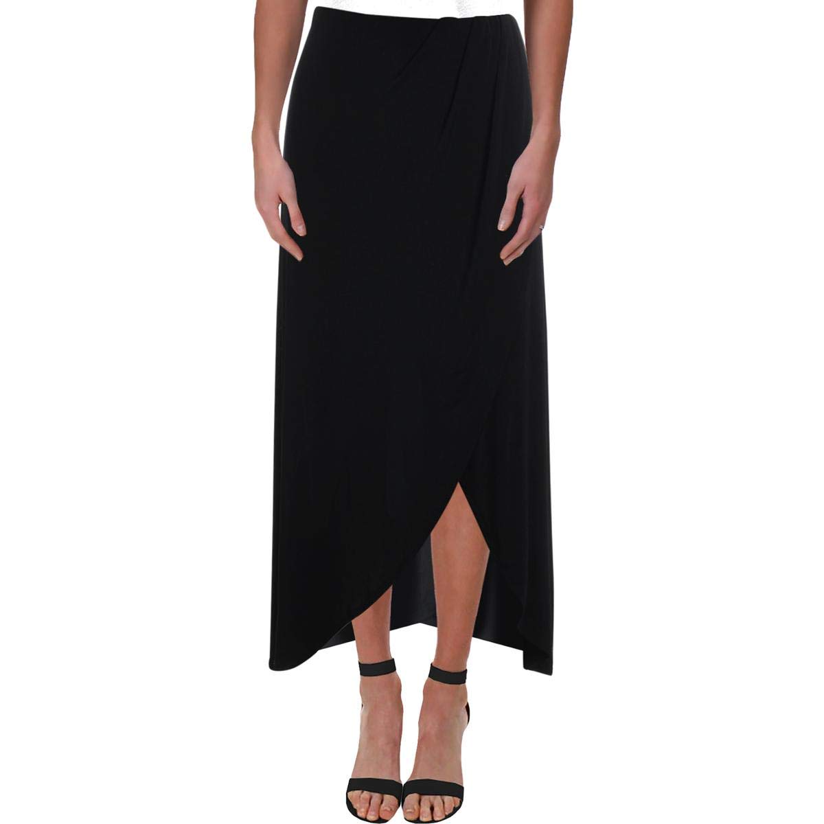 Free People Smoke and Mirrors Skirt - Black (Women's Sizes 4-6) | Boho Chic Flowy Midi Skirt for Casual Outings, Music Festivals & Beach Vacations