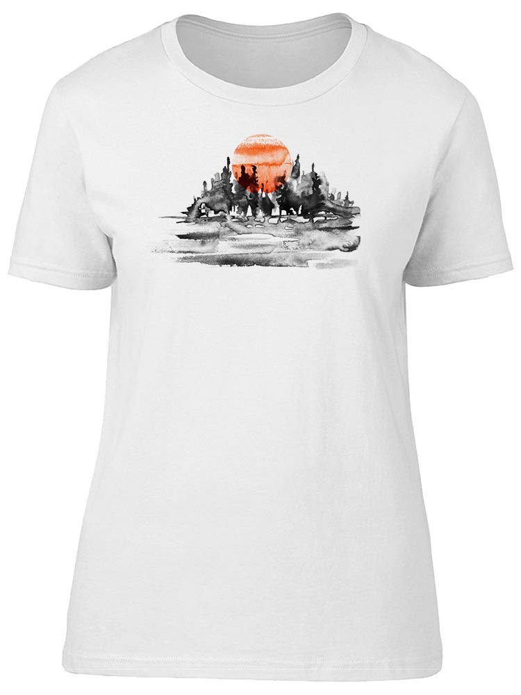 Red Sunset Graphic T-Shirt for Men - Soft Cotton Short Sleeve Tee - Casual Wear & Street Style Outfits