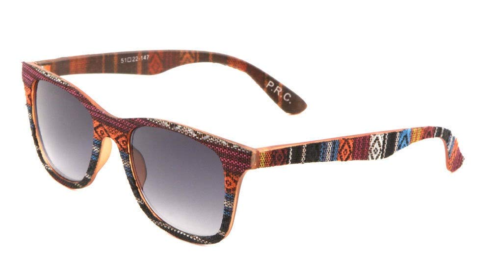Native American Tribal Print Square Sunglasses for Women & Men - UV Protection Fashion Shades for Outdoor, Beach, and Festival Wear