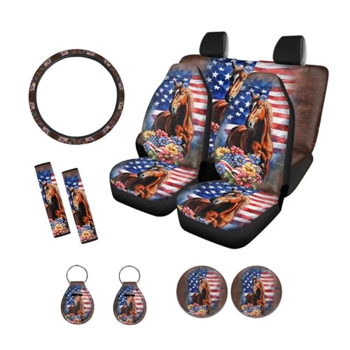 America Flag Horse Floral
