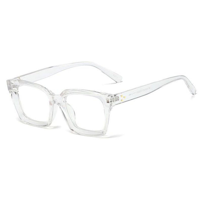 Albert Geometric Glasses Frames - Trendy Acetate Eyewear for Men & Women | Perfect for Reading, Fashion, and Everyday Use