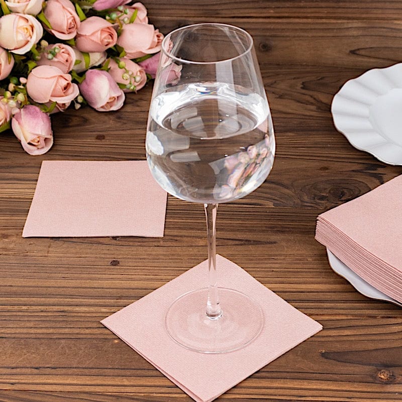 Premium 20-Pack 10x10 Inch White Airlaid Paper Cocktail Napkins - Soft, Absorbent & Disposable for Parties, Weddings & Events