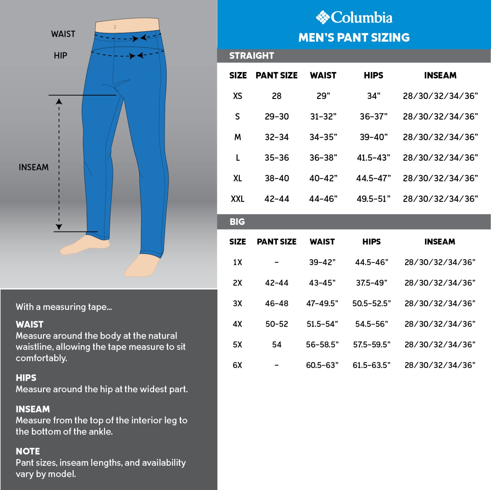 Columbia Men's Shafer Canyon Outdoor Hiking Pants - Lightweight, Water-Resistant & Durable for Hiking, Camping & Travel Adventures