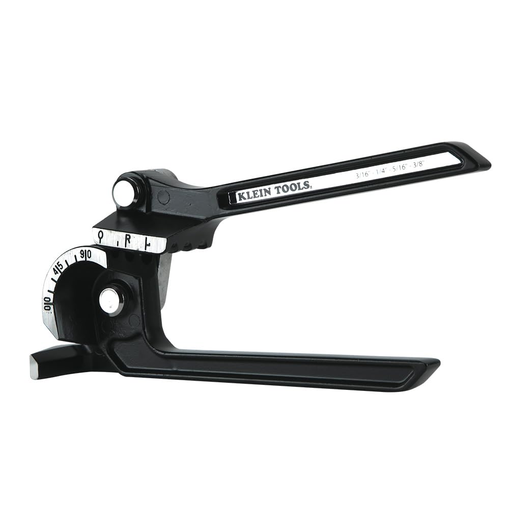 Klein Tools 89030 Professional 4-in-1 Tube Bender for HVAC, Plumbing & Electrical Work - Heavy Duty Conduit Bending Tool for EMT, Rigid & IMC Pipe
