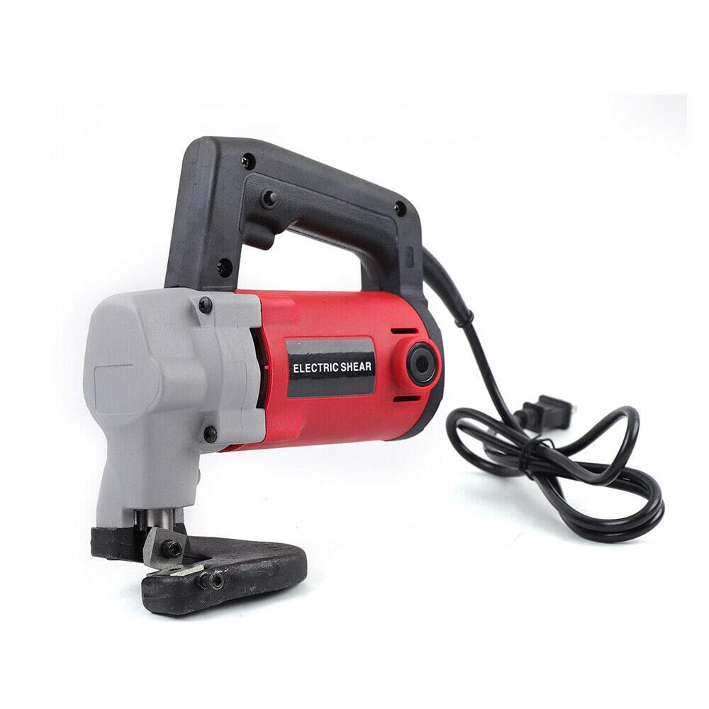 Electric Metal Shear - Heavy Duty Sheet Metal Cutter for Steel, Stainless Steel & Aluminum | Professional Throatless Tin Snips Nibbler Tool | Ideal for HVAC, Automotive & Metal Fabrication Projects