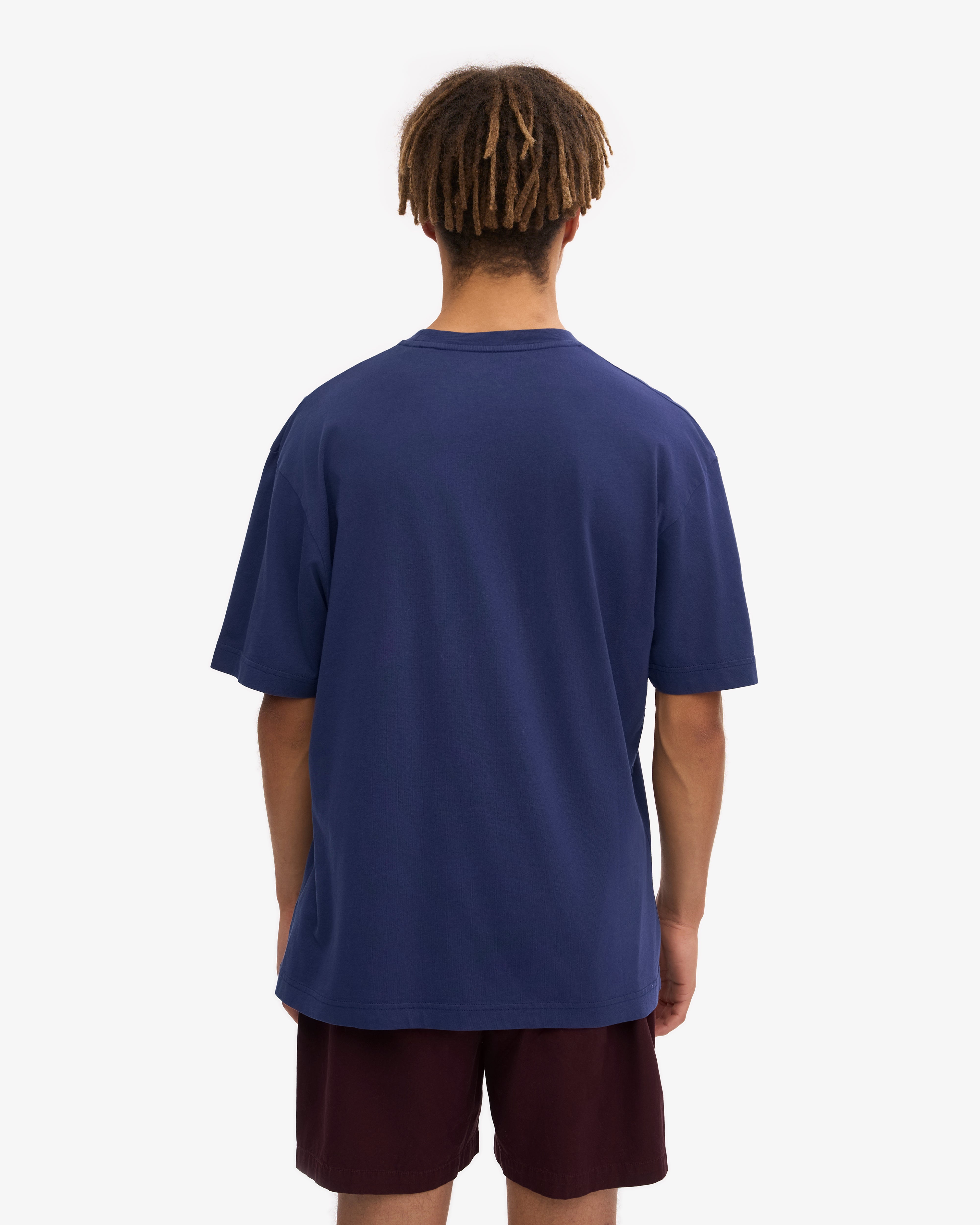 Oversized Organic Cotton T-Shirt for Women - Soft & Comfortable Marine Blue Tee - Perfect for Casual Wear, Loungewear & Everyday Outfits