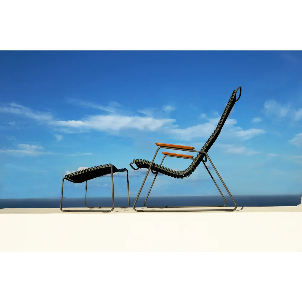 CLICK Outdoor Lounge Chair - Patio Furniture for Backyard, Poolside & Garden Relaxation - Comfortable & Durable Weather-Resistant Sunbathing Chair for Adults