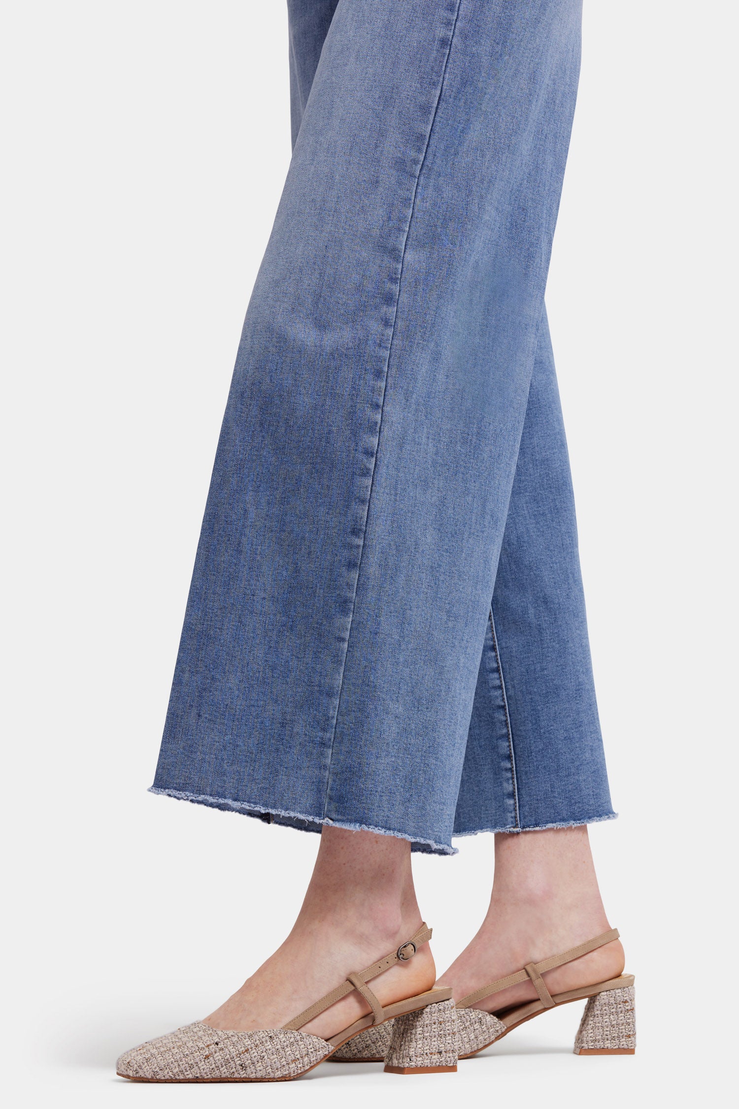 Brodi Women's Wide Leg Ankle Jeans - Barcelona Breeze Wash | High Waisted Stretch Denim Pants for Casual & Office Wear