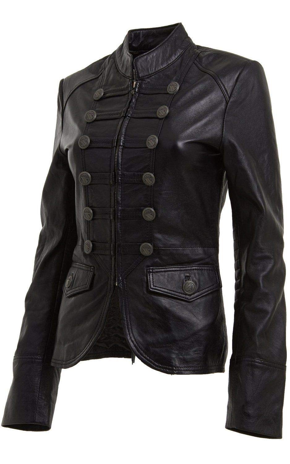 Women's Black Real Leather Jacket - Stylish Fashionable Outerwear for Women | Perfect for Casual Wear, Date Nights & Office Outfits