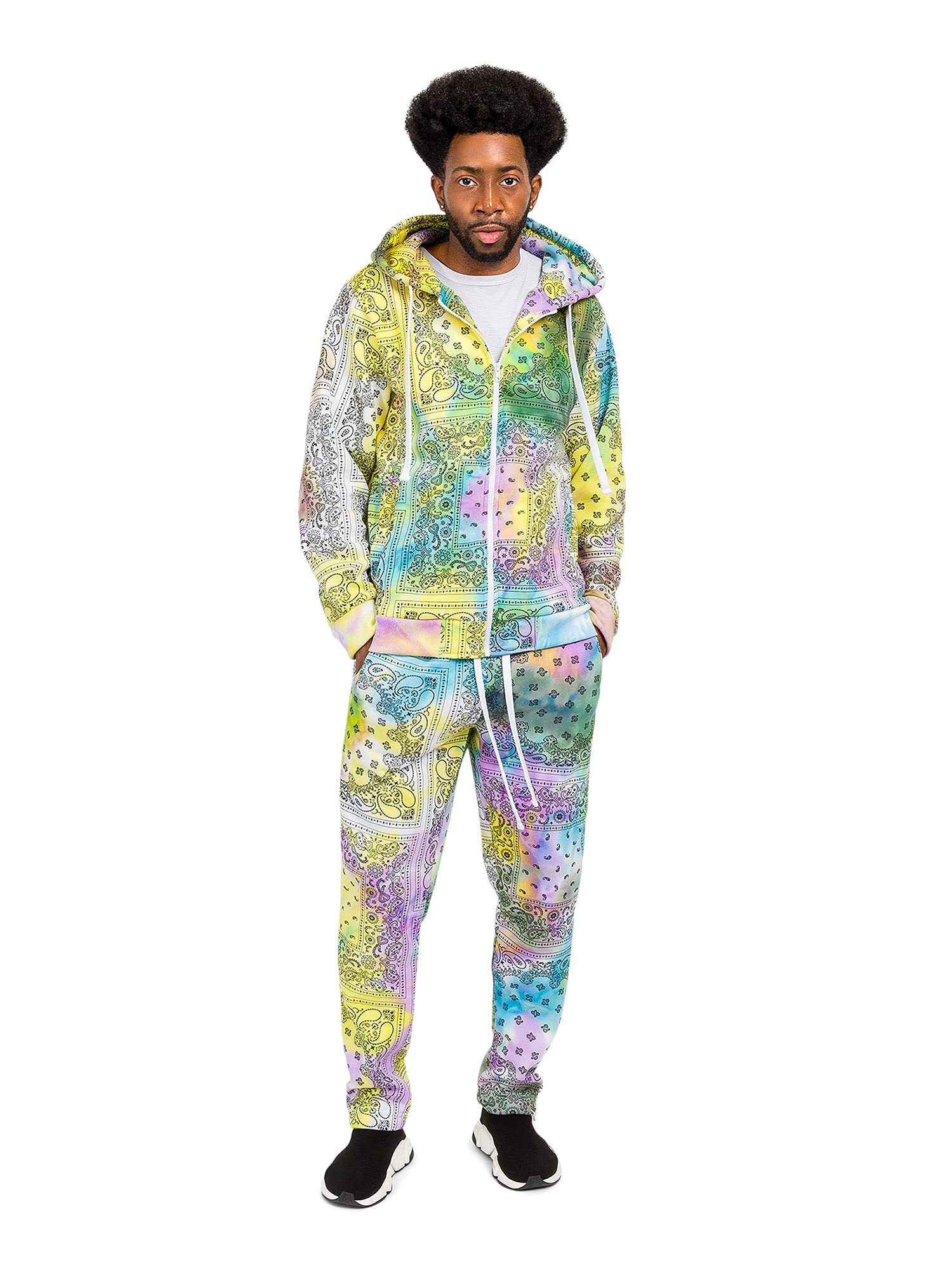 G-Style USA Men's Fleece Tracksuit Set - Winter Warm Zipper Jacket & Jogger Sweatpants for Gym, Running, and Casual Wear