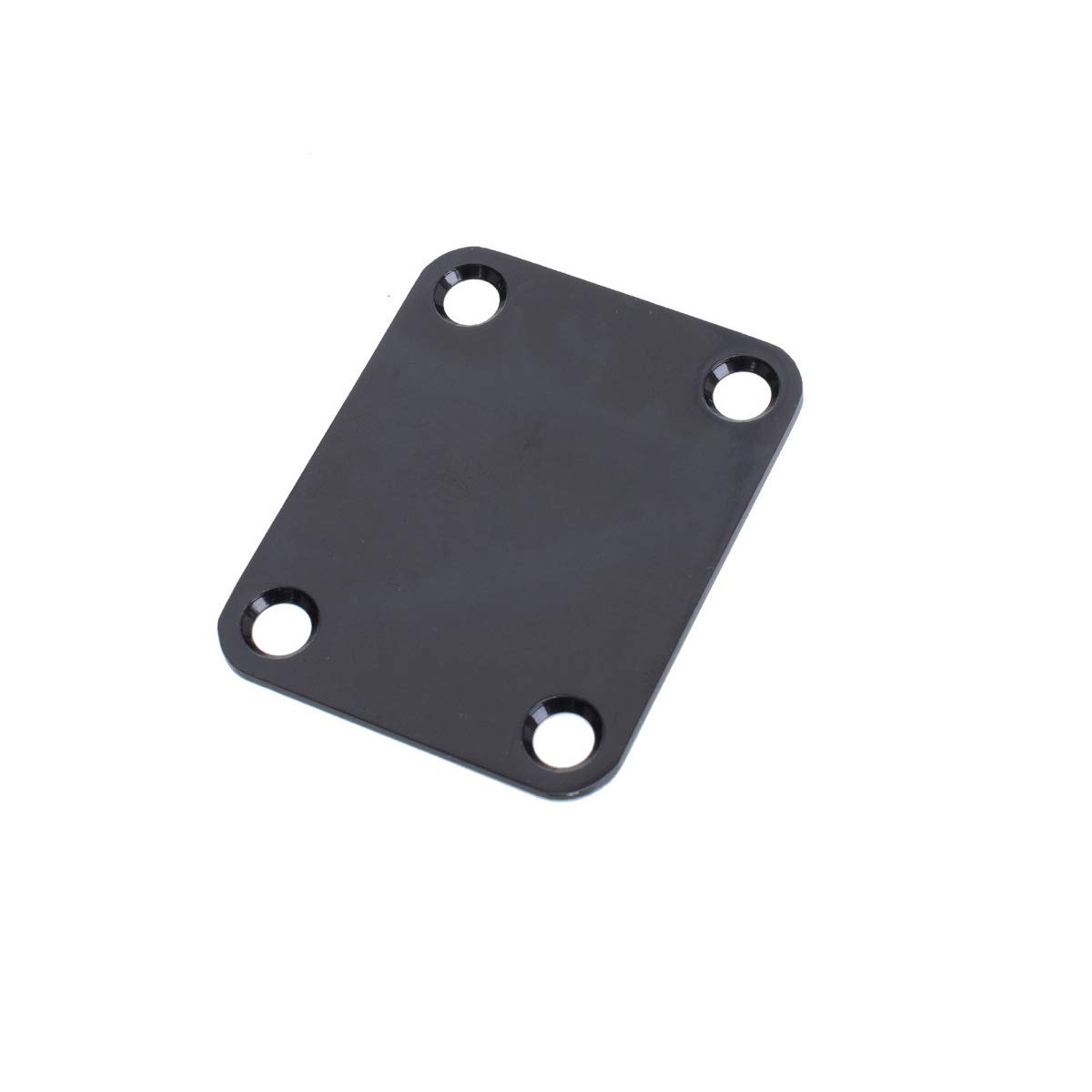 Replacement Electric Guitar Neck Plate with Screws - Compatible with Strat & Tele Guitars - Black - Perfect for Guitar Repair & Maintenance