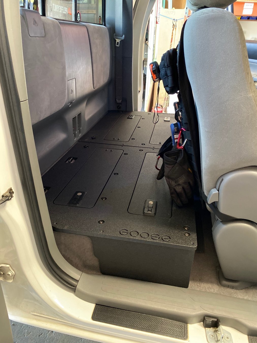 2005-2015 Toyota Tacoma Access Cab 2nd Row Seat Delete Kit - Rear Seat Removal Panel for Cargo Space & Storage - Perfect for Camping, Work Trucks, and Off-Road Adventures