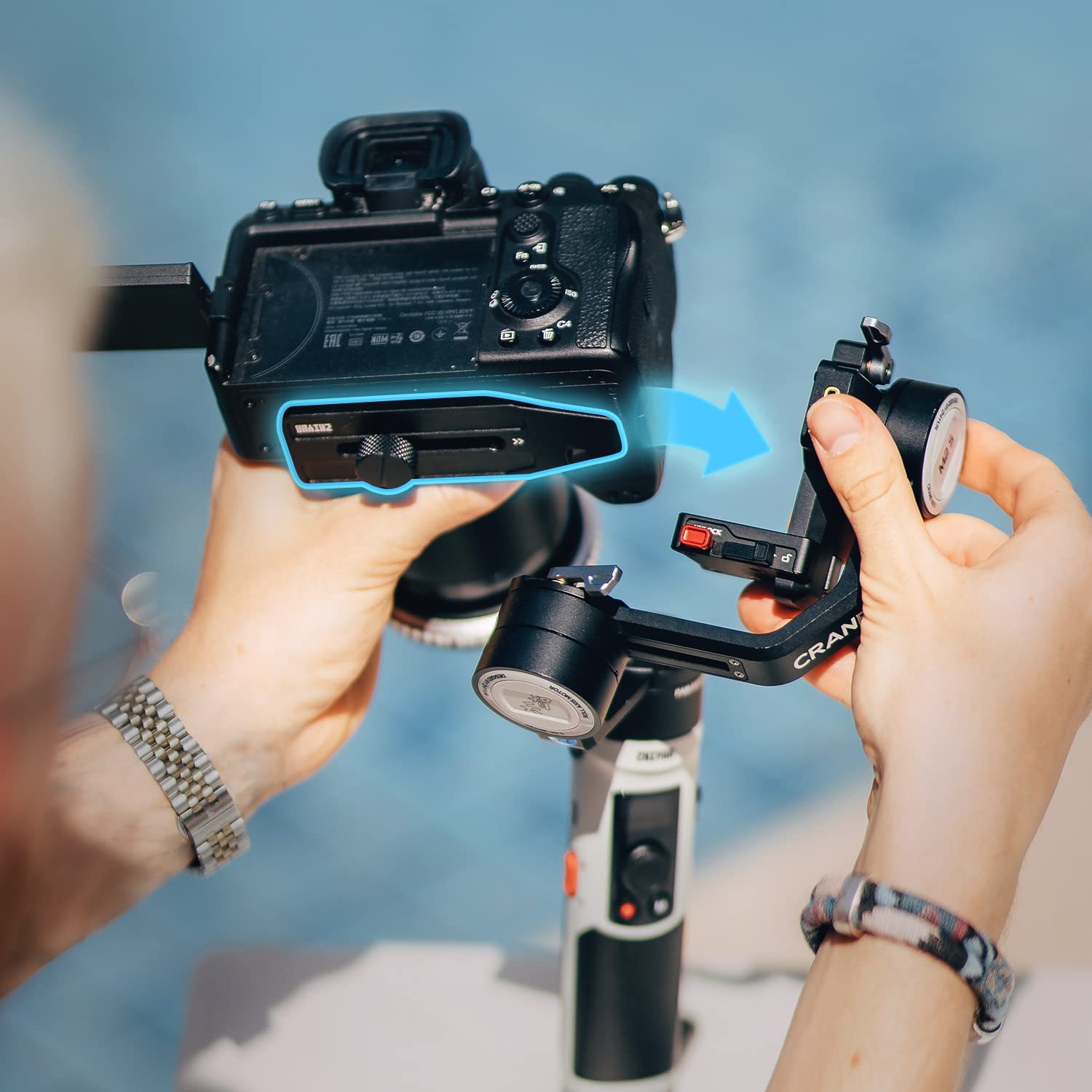 Zhiyun Crane M2S 3-Axis Handheld Gimbal Stabilizer for Mirrorless Cameras, Smartphones, Action Cameras - Compatible with Sony A6000/A6300/A6500/A6100, GoPro Hero 7/8/9/10, iPhone 13/12/X/XS Pro Max - Perfect for Vlogging, Travel Filming & Content Creation