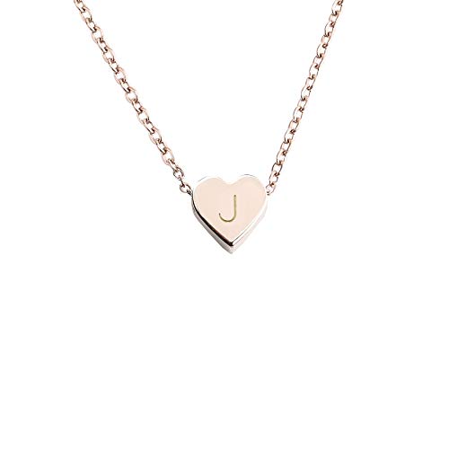 Rose Gold Initial Necklace for Women - Personalized Valentine's Gift for Her | Romantic Occasions