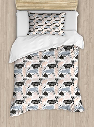 Slate Blue Peach Black
