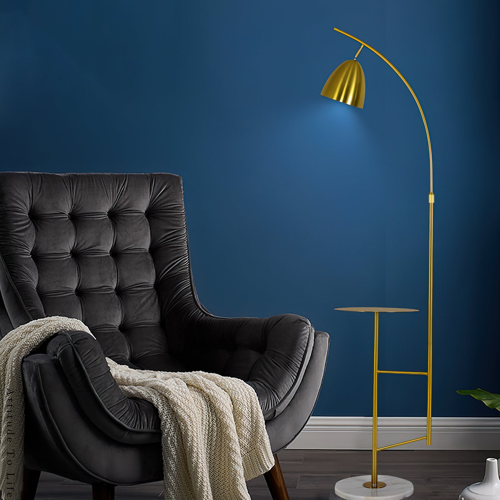 Modern LED Fishing Floor Lamp with Adjustable Brightness - Perfect for Reading, Living Room, and Bedroom Lighting