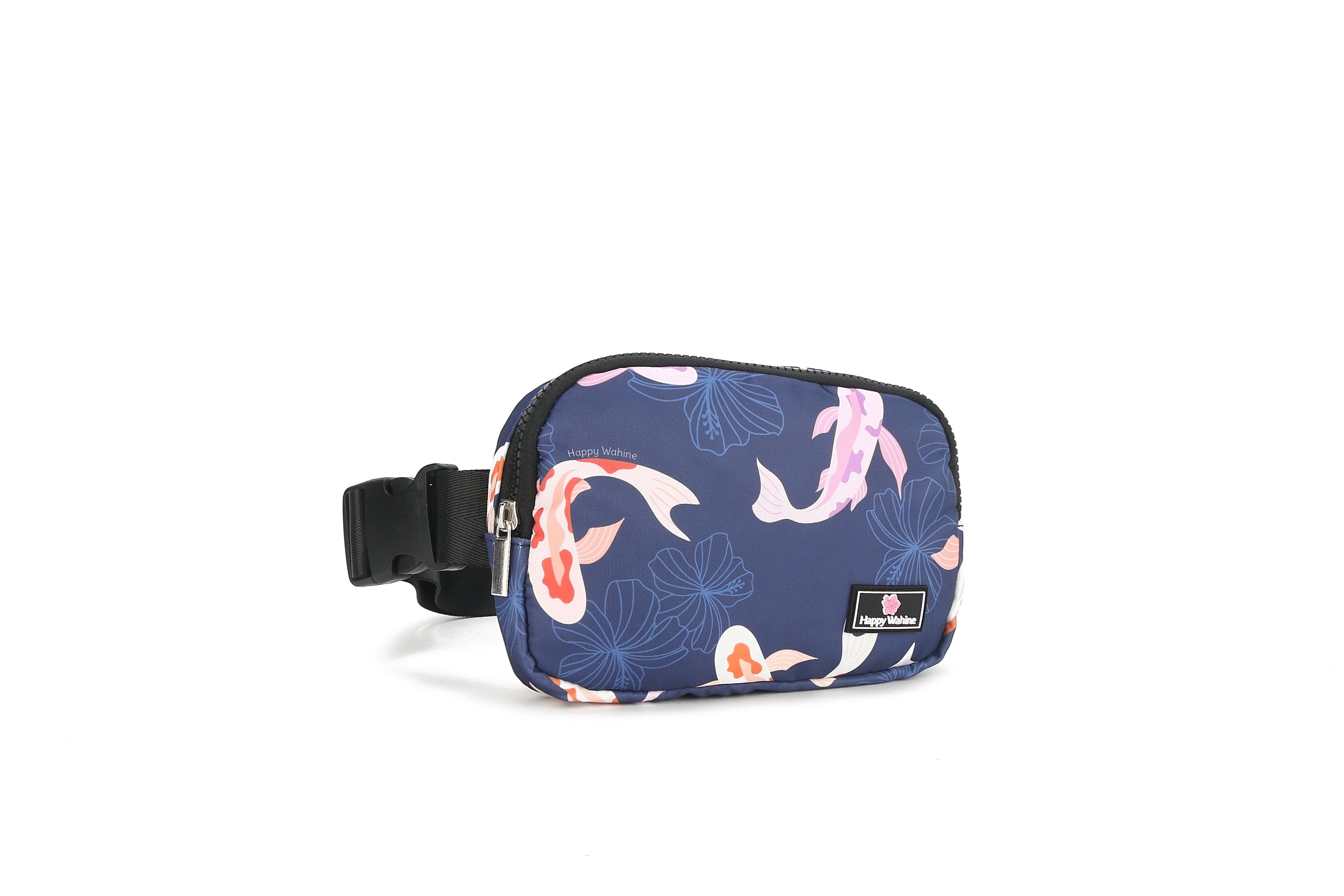 Jenna Koi Navy Belt Bag - Stylish Crossbody Fanny Pack for Women & Men - Perfect for Travel, Running, Hiking & Everyday Use