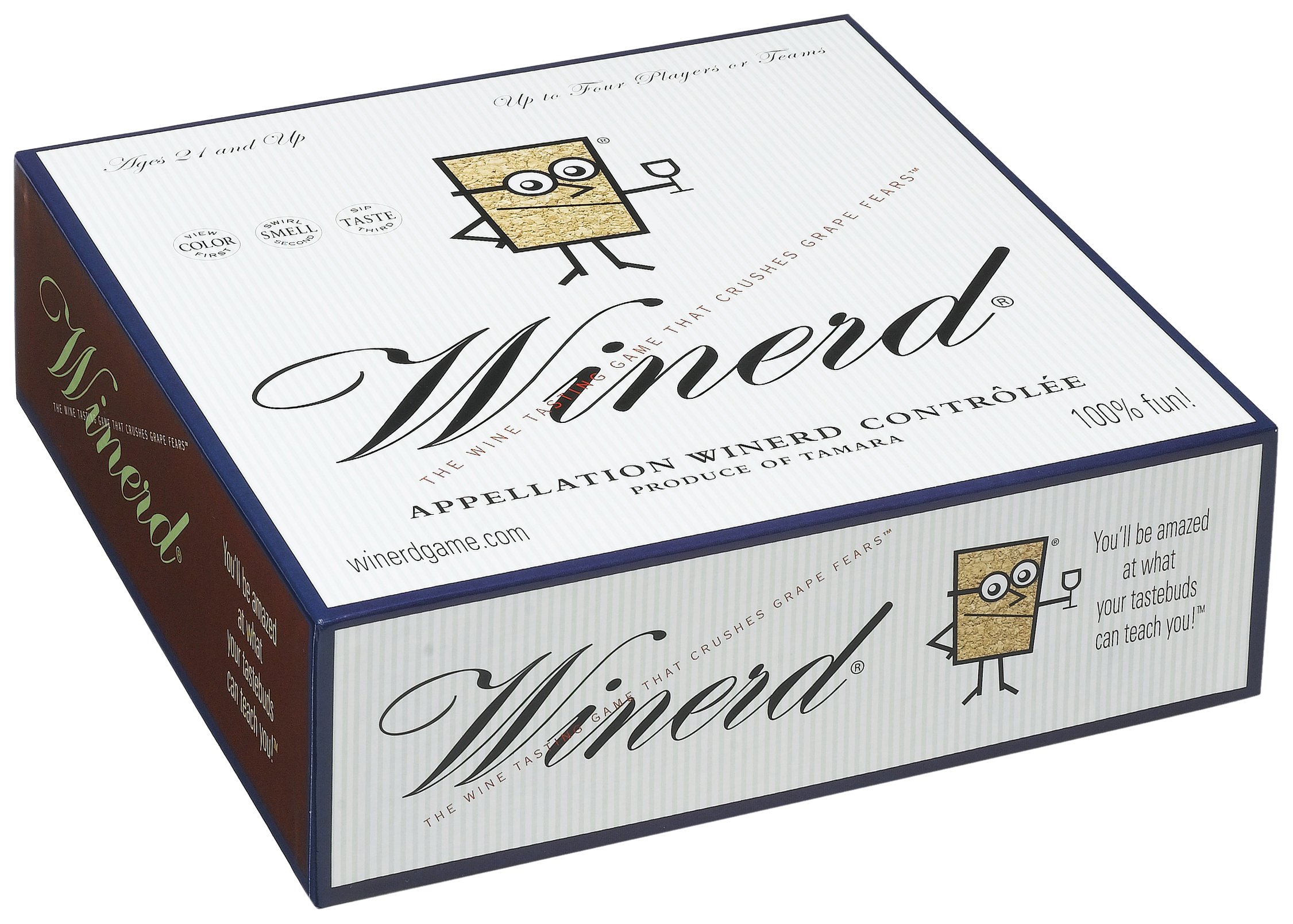 Winerd Wine Trivia and Blind Tasting Board Game for Adults - Fun Party Game for Wine Lovers, Perfect for Date Nights & Social Gatherings