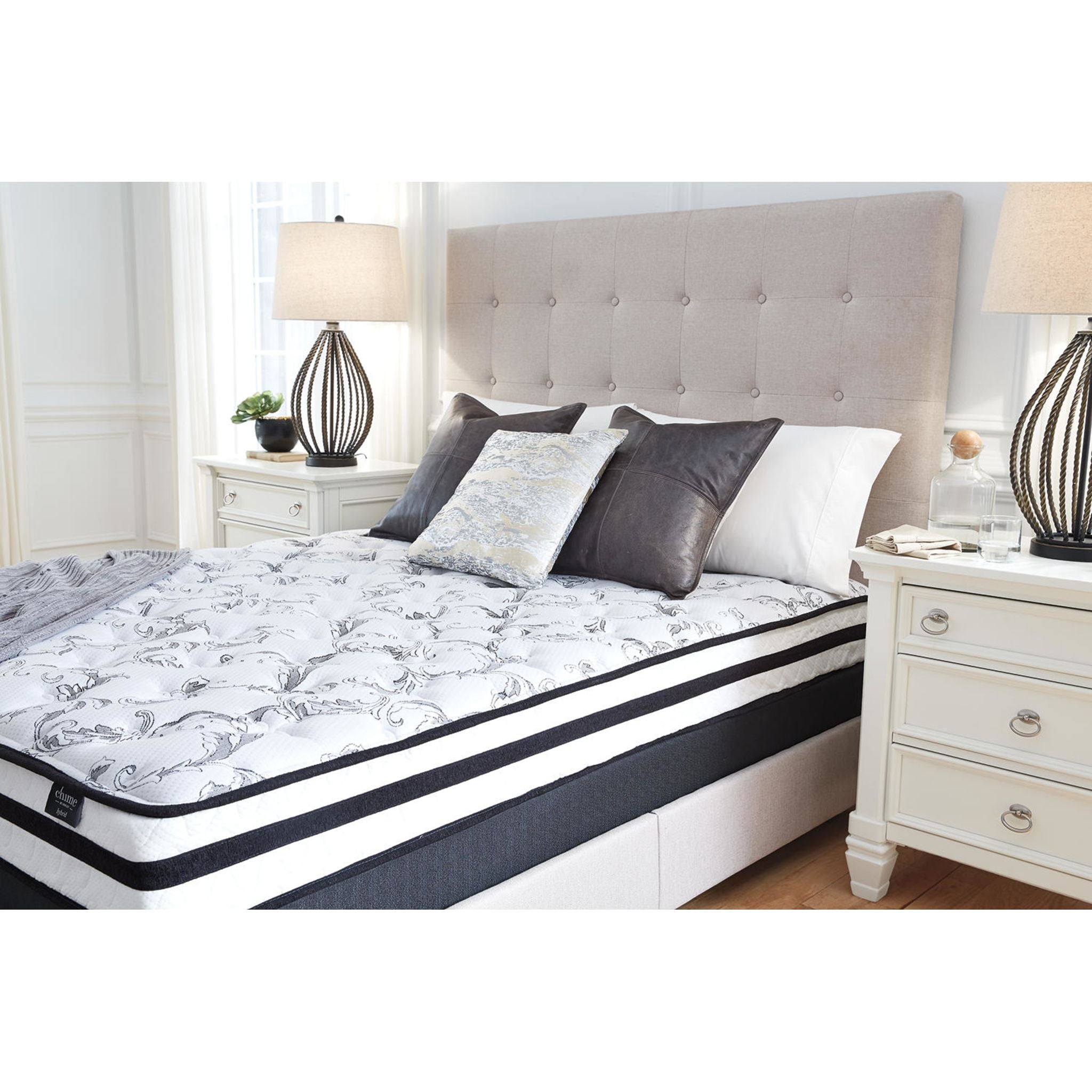 Ashley 8 Inch Twin Size Chime Innerspring Mattress for Kids & Teens - Supportive Bed for Guest Rooms, Dormitories & Daybeds