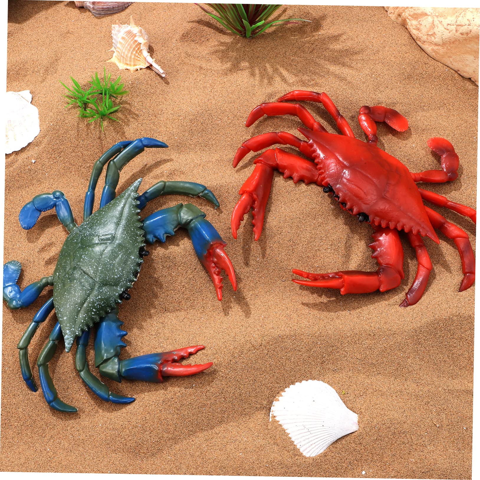 JOINPAYA 20 Pcs Kids Water Toys - Realistic Crab Sea Animal Figures for Pool, Beach & Bathtub Play - Durable PVC Ocean Creature Toys for Toddlers & Children (Perfect for Summer Fun, Birthday Gifts & Sensory Play)