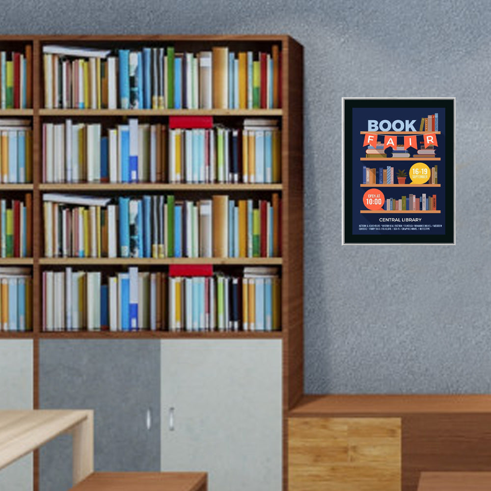 12x36 Poster Frame with Swing Open Design - Classic Wall Display for Art, Photos & Posters - Perfect for Home, Office & Gallery Decor