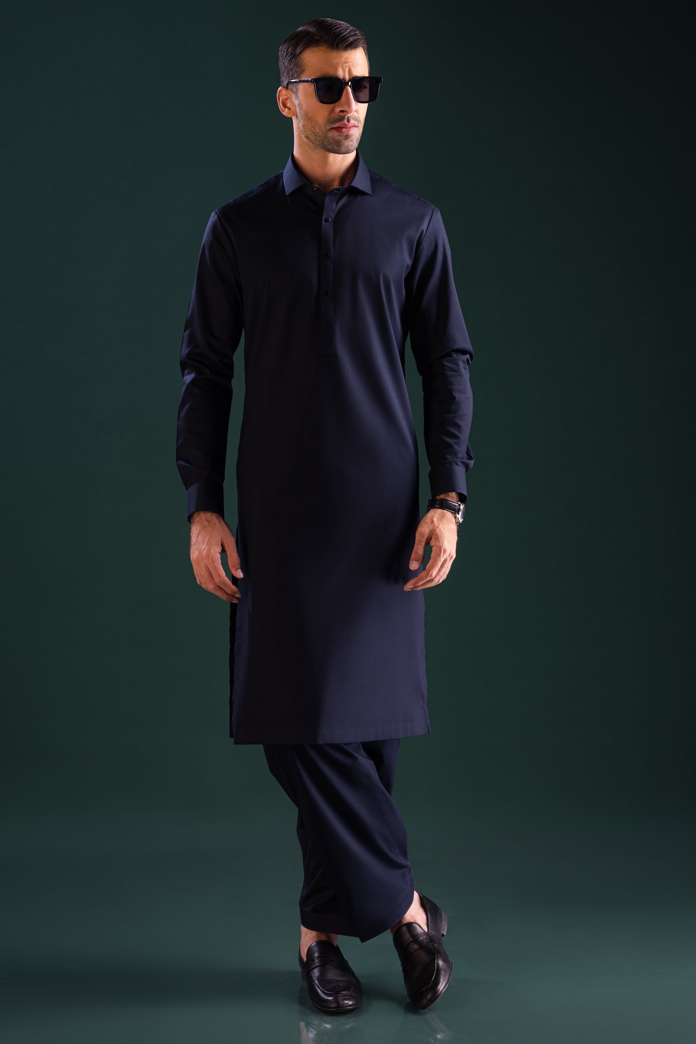 Premium Cotton Blue Shalwar Kameez Outfit for Men & Women - Traditional Pakistani Ethnic Wear for Cast & Crew - Perfect for Weddings, Festivals & Cultural Events