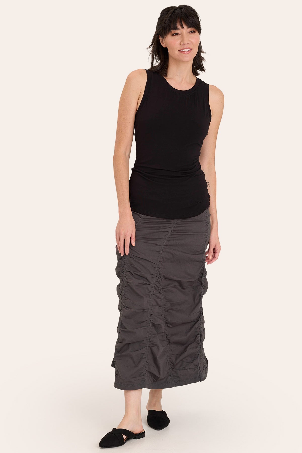 Stylish Gored Peasant Skirt for Women - Flowy Boho Maxi Skirt with Elastic Waist | Perfect for Summer, Festivals & Beach Vacations
