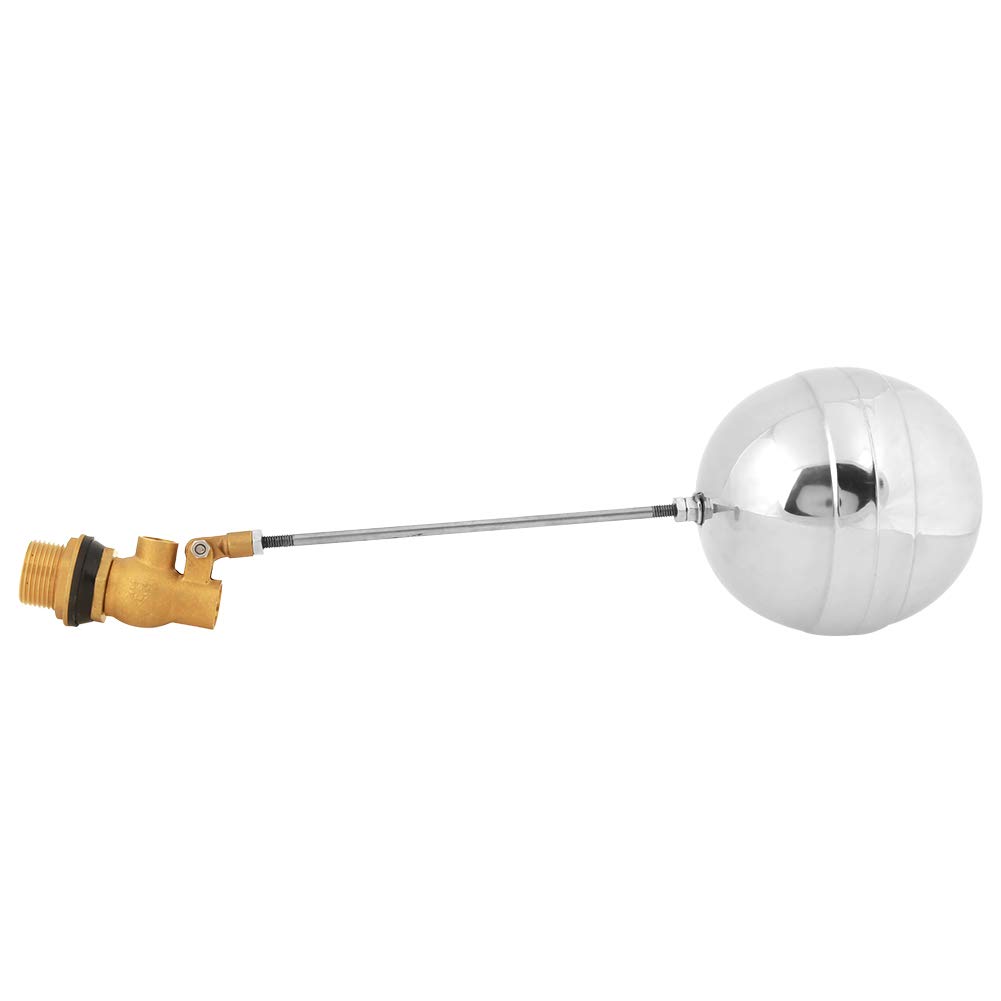 Adjustable Stainless Steel Water Float Valve Assembly for Water and Oil Tanks, Pools, and Irrigation Systems