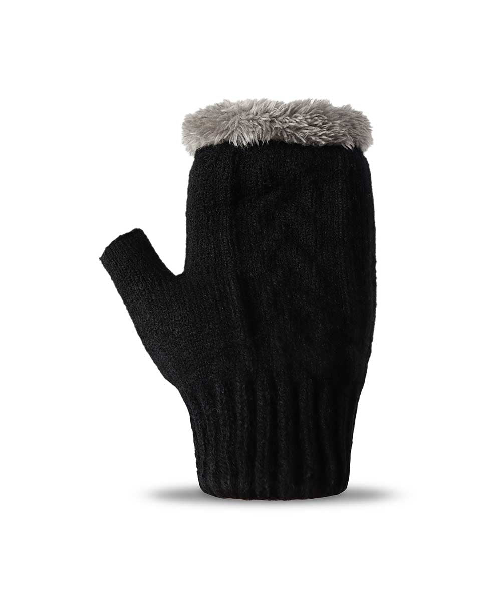 Cozy Fingerless Plush Gloves for Women & Men - Soft Winter Warm Gloves for Typing, Driving & Outdoor Activities