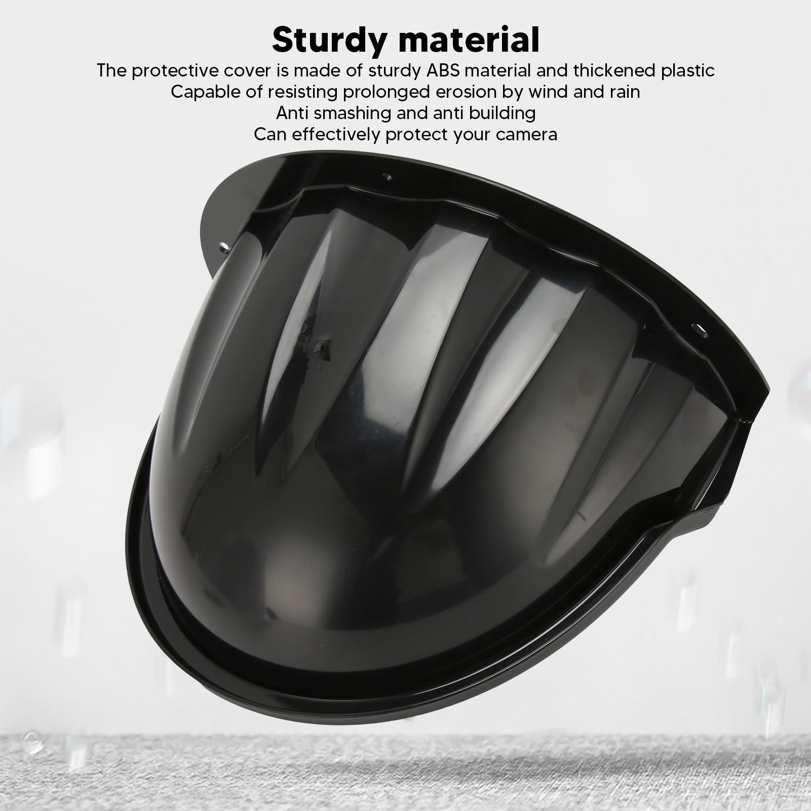 Universal ABS Plastic Weatherproof Security Camera Cover - Sun & Rain Shade Dome for Outdoor/Indoor Surveillance Cameras (Black) | Perfect for Home Security, Office Monitoring & Weather Protection
