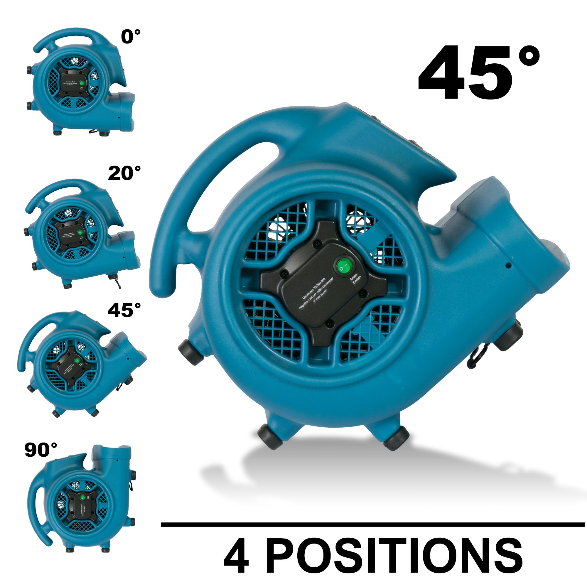 XPOWER P-450NT Scented Air Mover with Timer & Ionizer - 4 Aroma Beads Sample Packs Included | Portable Air Freshener for Home, Office, Spa | Eliminates Odors & Improves Air Quality