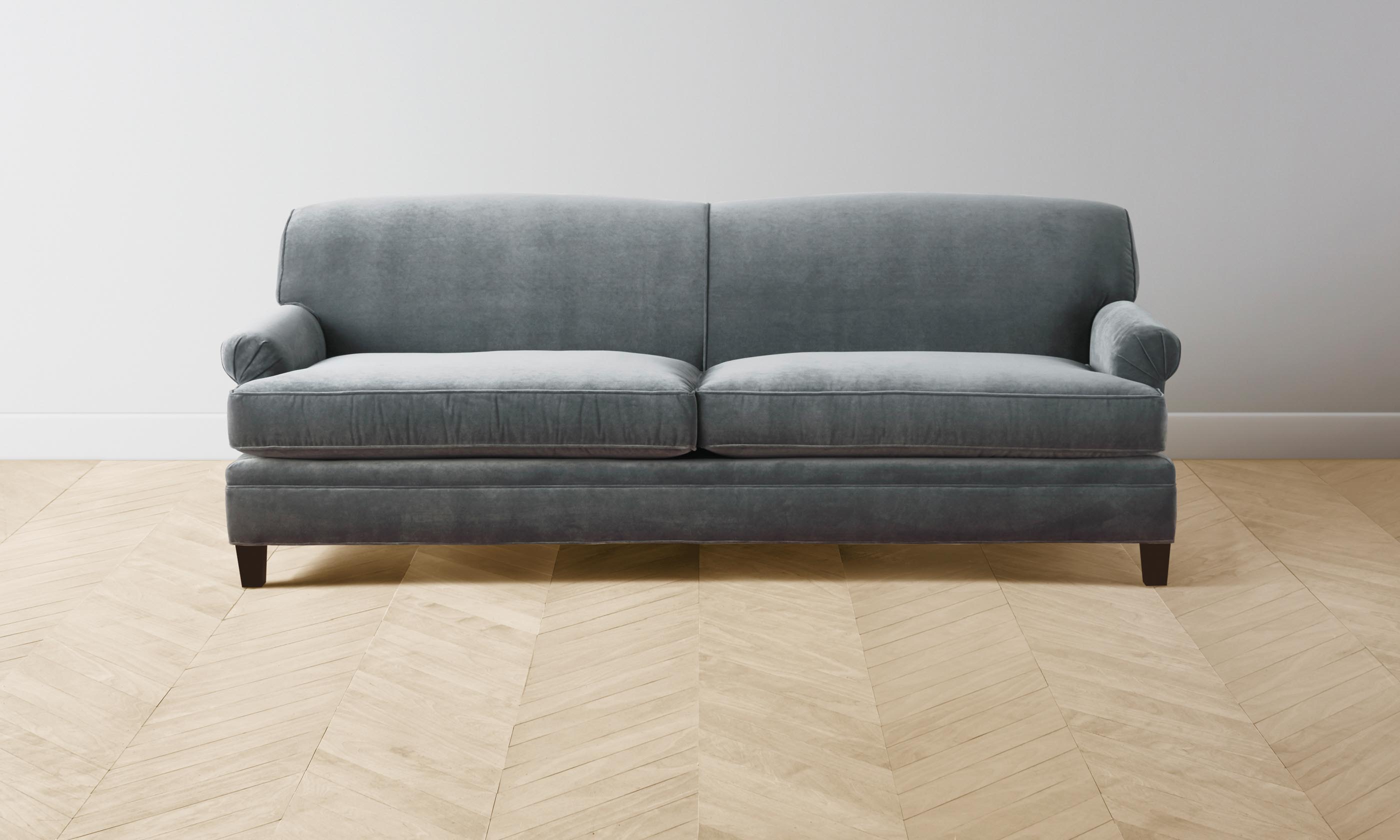 Carmine Sofa - Luxe Performance Velvet in Seafoam Green | Modern Living Room Furniture for Small Spaces & Apartments