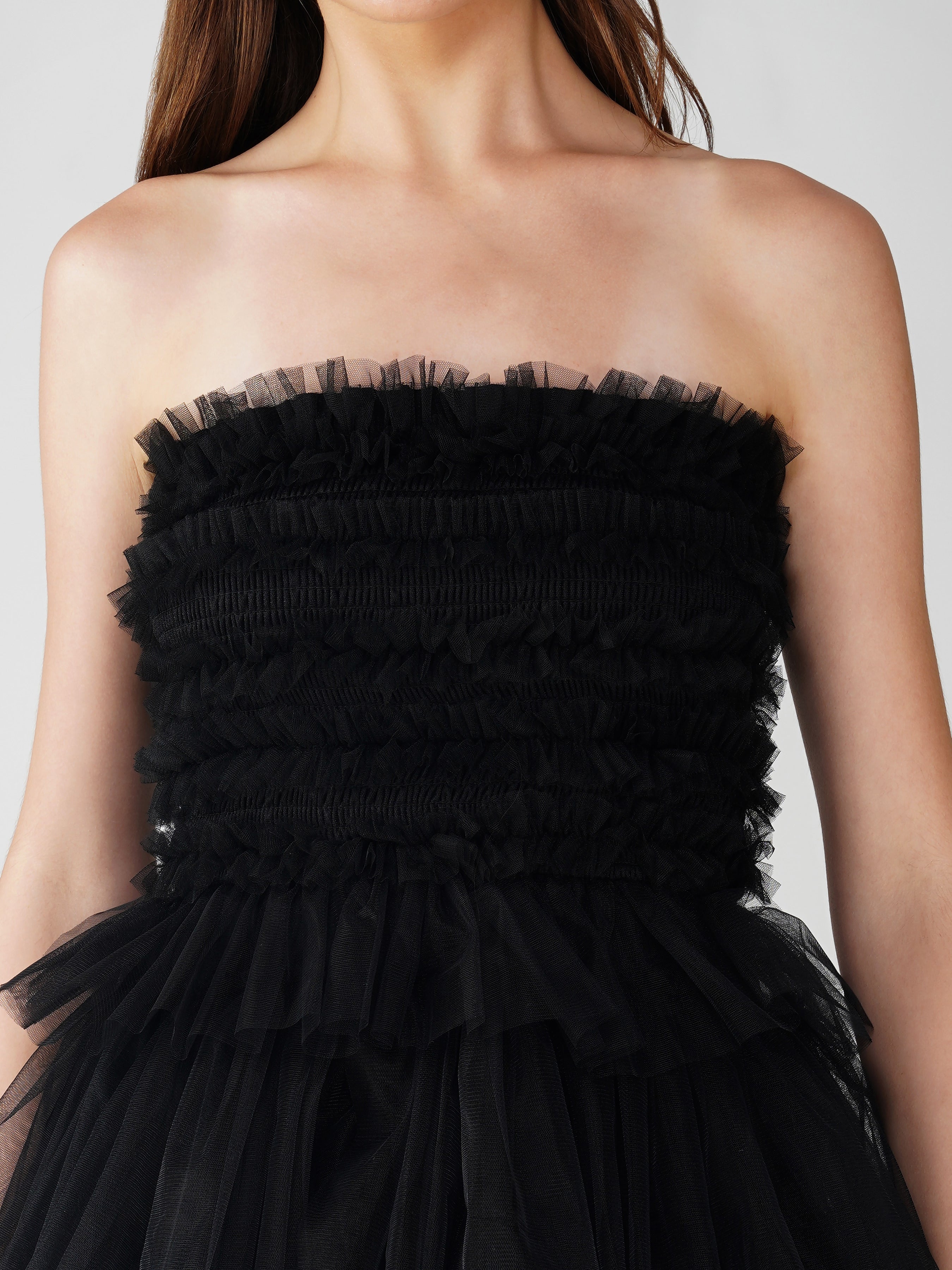 Ronda Mini Dress in Black - Elegant Short Sleeve Party Dress for Women | Perfect for Cocktail Parties, Date Nights & Special Occasions