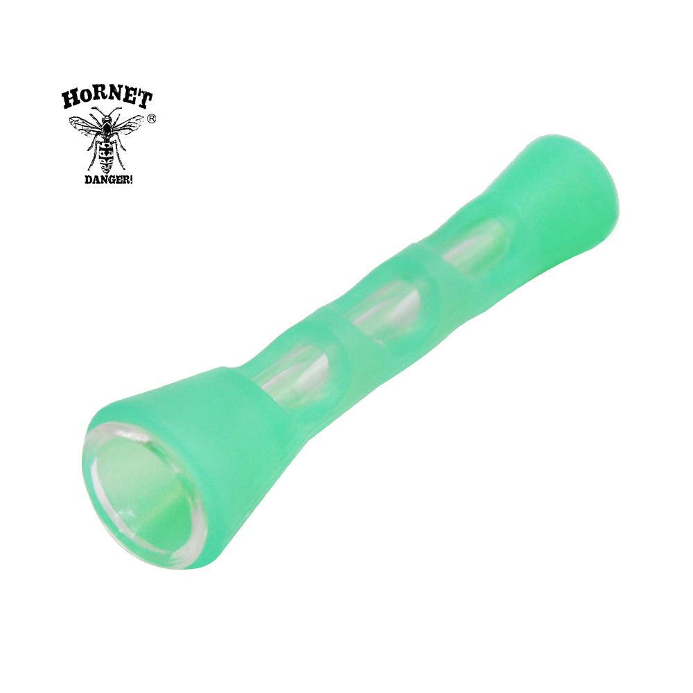 Mini Skeleton Silicone Glass Pipe - Creative Printed Travel-Friendly Smoking Accessory for Tobacco | Portable & Durable for Outdoor, Camping, and On-the-Go Use