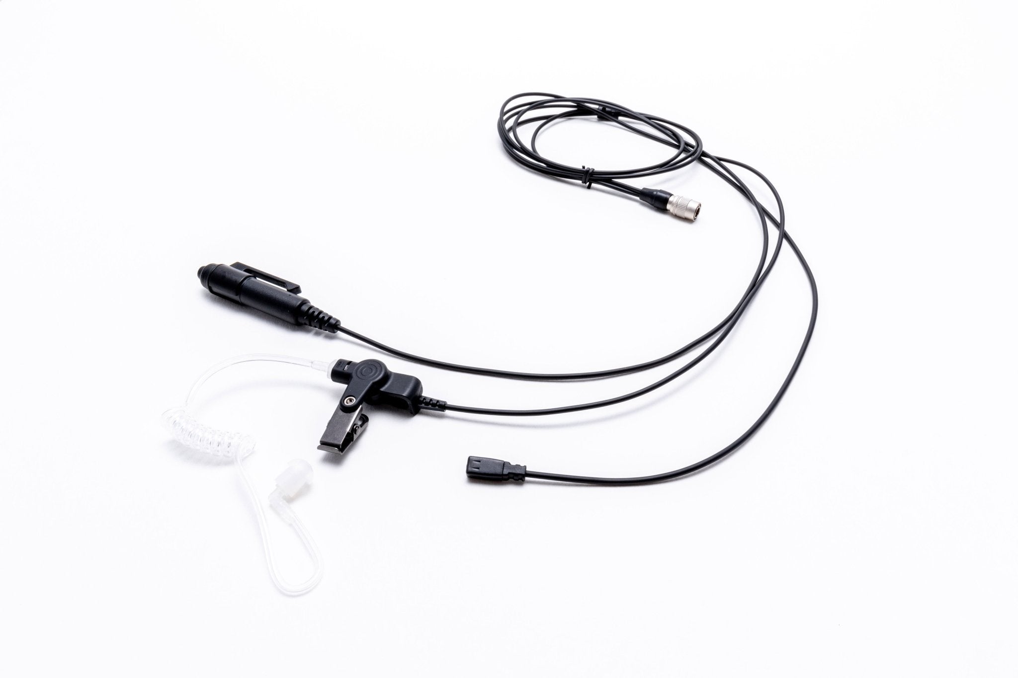 Impact Platinum Series 3-Wire Surveillance Kit with Silent Barrel Push-to-Talk (PTT) & Quick Disconnect Acoustic Tube M11 P3W AT1 - Professional Covert Communication for Security, Law Enforcement & Military Operations