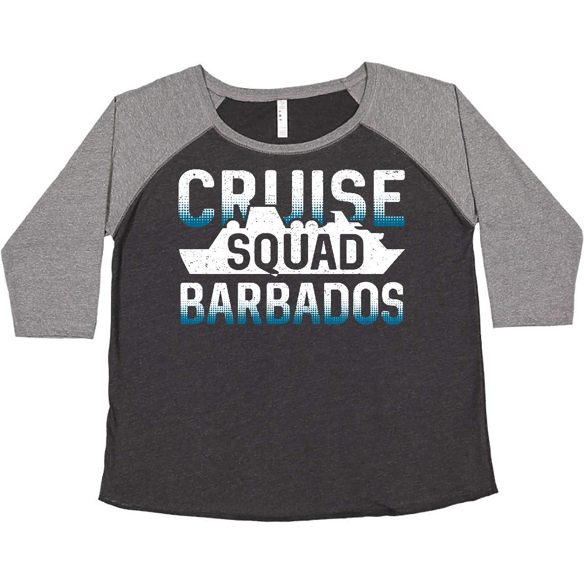 Inktastic Barbados Cruise Squad Travel Women's Plus Size T-Shirt - Comfortable Vacation Tee for Cruise Trips, Beach Getaways & Tropical Adventures