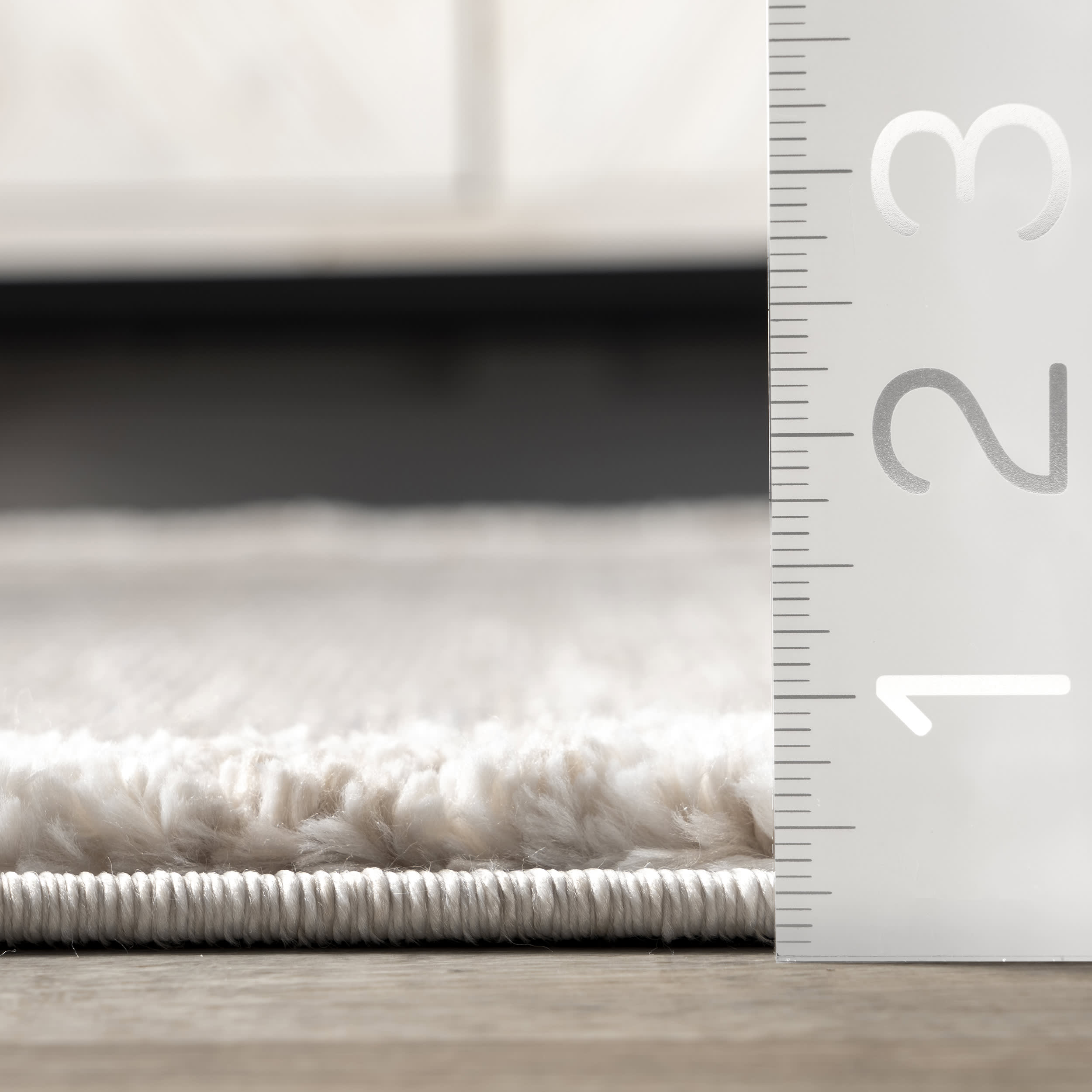 Annabeth Modern Raised Rug - Soft Beige Area Rug for Living Room, Bedroom & Nursery | Plush & Durable Home Decor