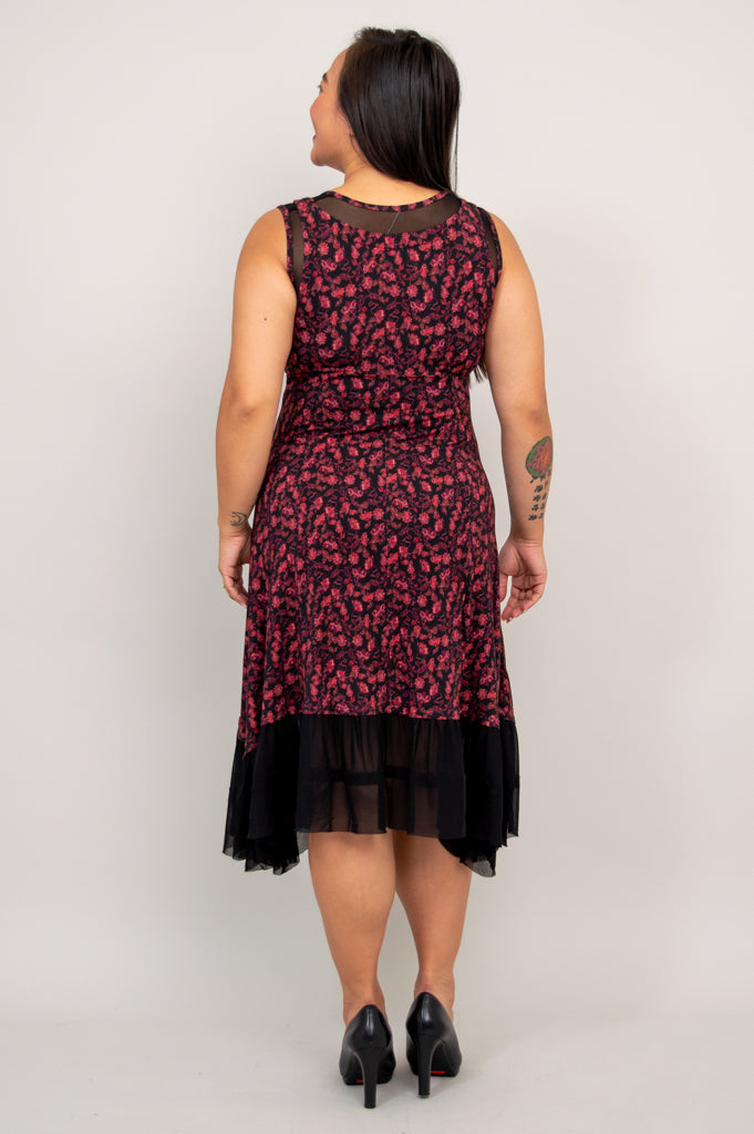 Danube Floral Print Bamboo Dress - Breathable & Comfortable Summer Dress for Women - Perfect for Beach Vacations, Outdoor Parties & Casual Wear