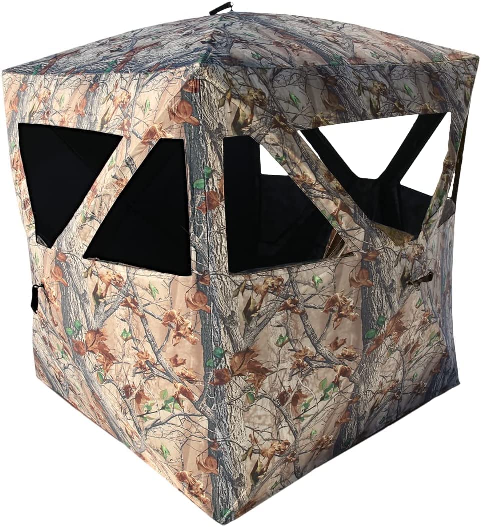 MUDDY MUDDYMuddy Ground Blind 250 - Premium Hunting Blind for Deer & Turkey - Durable Camouflage Concealment for Outdoor Hunting & Wildlife Observation