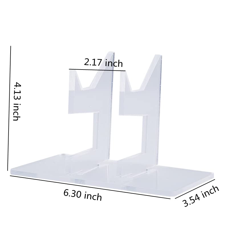 Clear Acrylic Universal Gaming Controller Stand - 2 Pack - Crystal Texture Gamepad Holder for PS5, Xbox, Switch - Perfect for Display, Storage & Organization - Ideal for Gaming Setup & Home Entertainment System