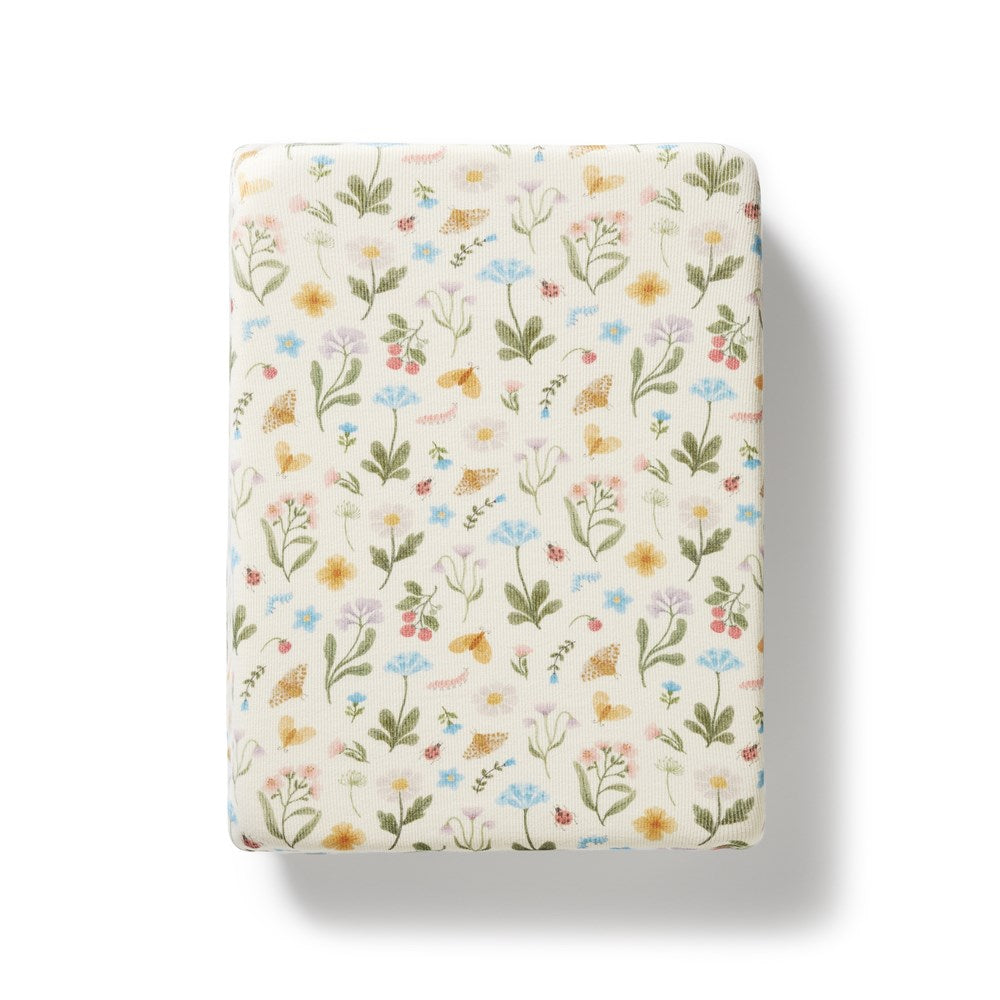 Organic Cotton Rib Bassinet Sheet - Soft, Breathable & Hypoallergenic Baby Crib Fitted Sheet for Newborns & Infants - Perfect for Nursery, Daycare & Travel Cribs