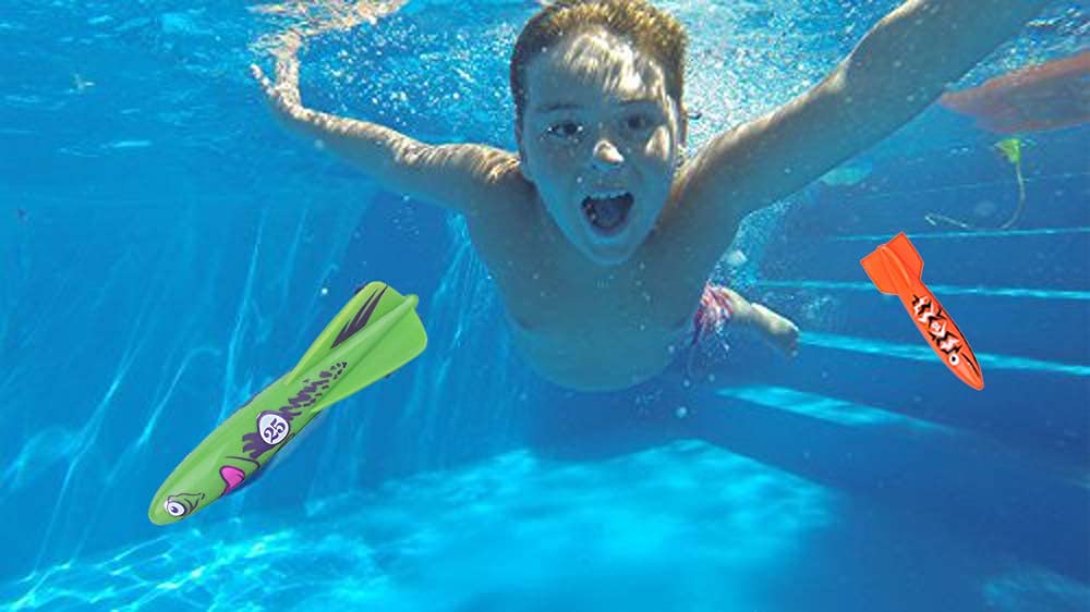 ZHFUYS Transparent Shark Pool Toy - Underwater Torpedo for Swimming & Diving Games - Perfect for Kids' Water Play, Pool Parties & Summer Fun