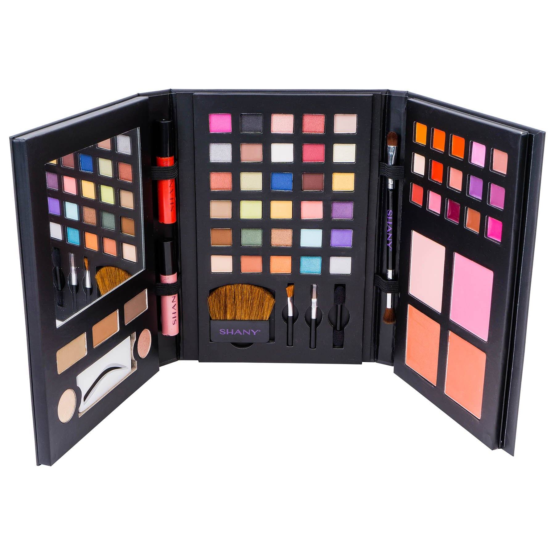 Premium All-in-One Travel Makeup Palette - Luxe Book Makeup Set with Mirror | Perfect for On-the-Go Beauty & Compact Cosmetics Organization | Ideal for Travel, Gym Bag, Office Touch-Ups & Gift Giving