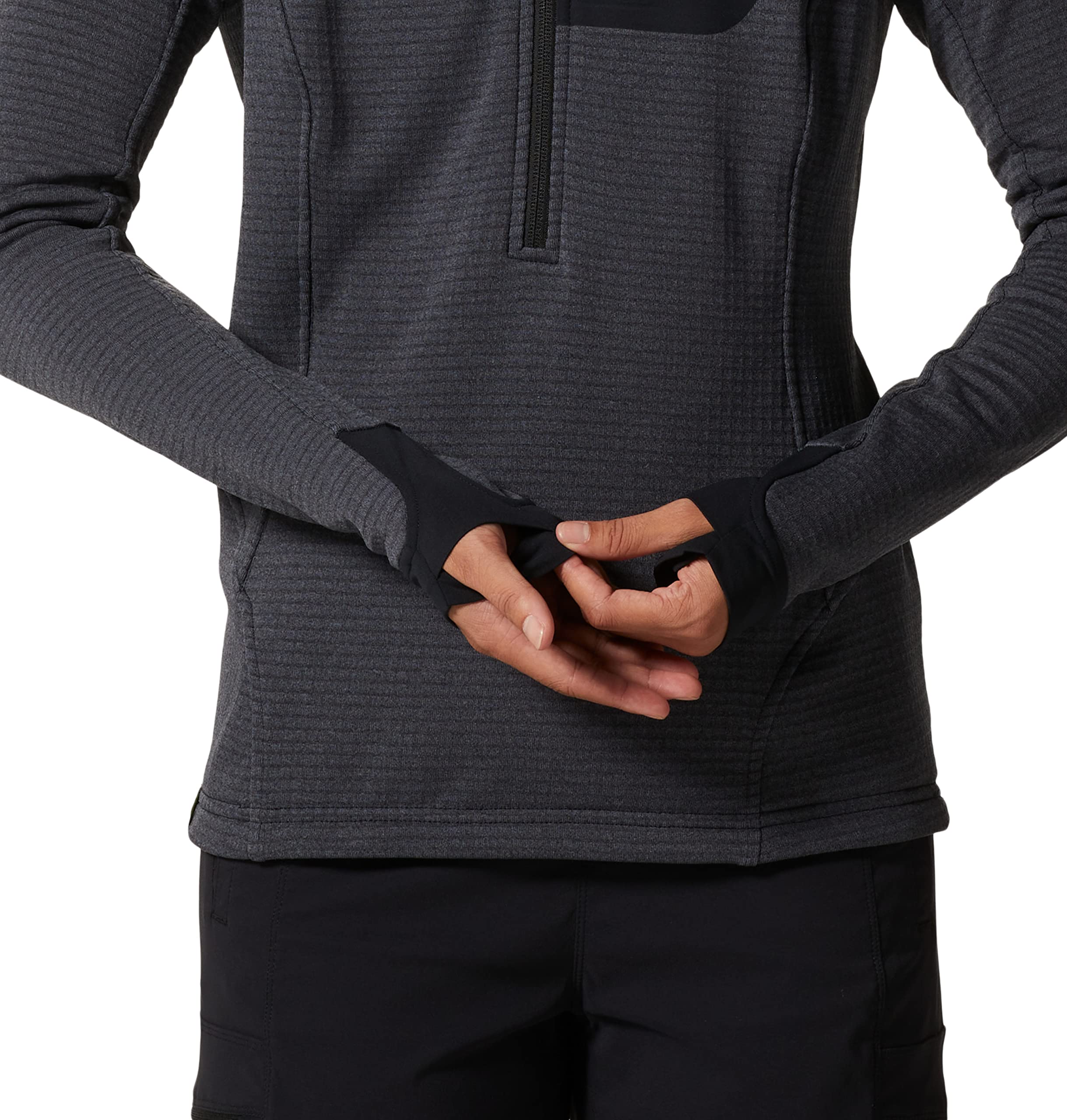 Mountain Hardwear Women's Polartec Power Grid Half Zip Jacket - Lightweight Fleece Pullover for Hiking, Camping & Outdoor Activities | Breathable & Moisture-Wicking Mid Layer for Cold Weather