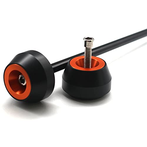 Orange rear wheel