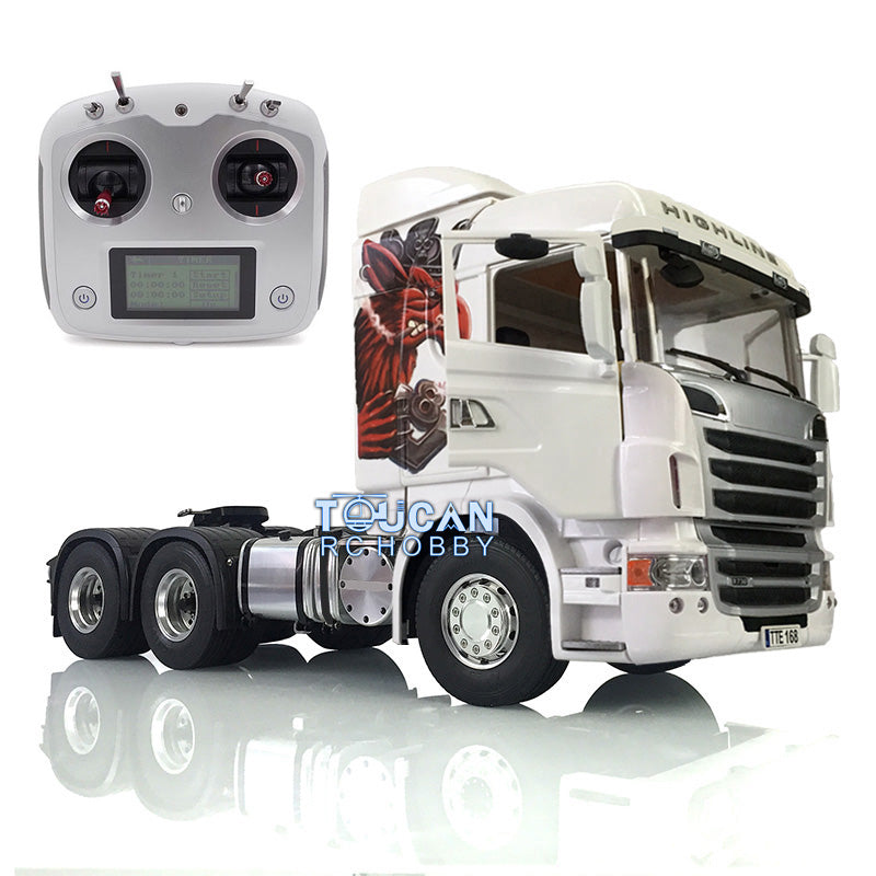 1/14 LESU 6x4 Metal Chassis Cabin R730 RC Truck with 2-Speed Gearbox, 540 Motor, ESC, Servo, LED Lights, Sound System & Radio Control - Perfect for Off-Road Crawling and Scale Truck Racing