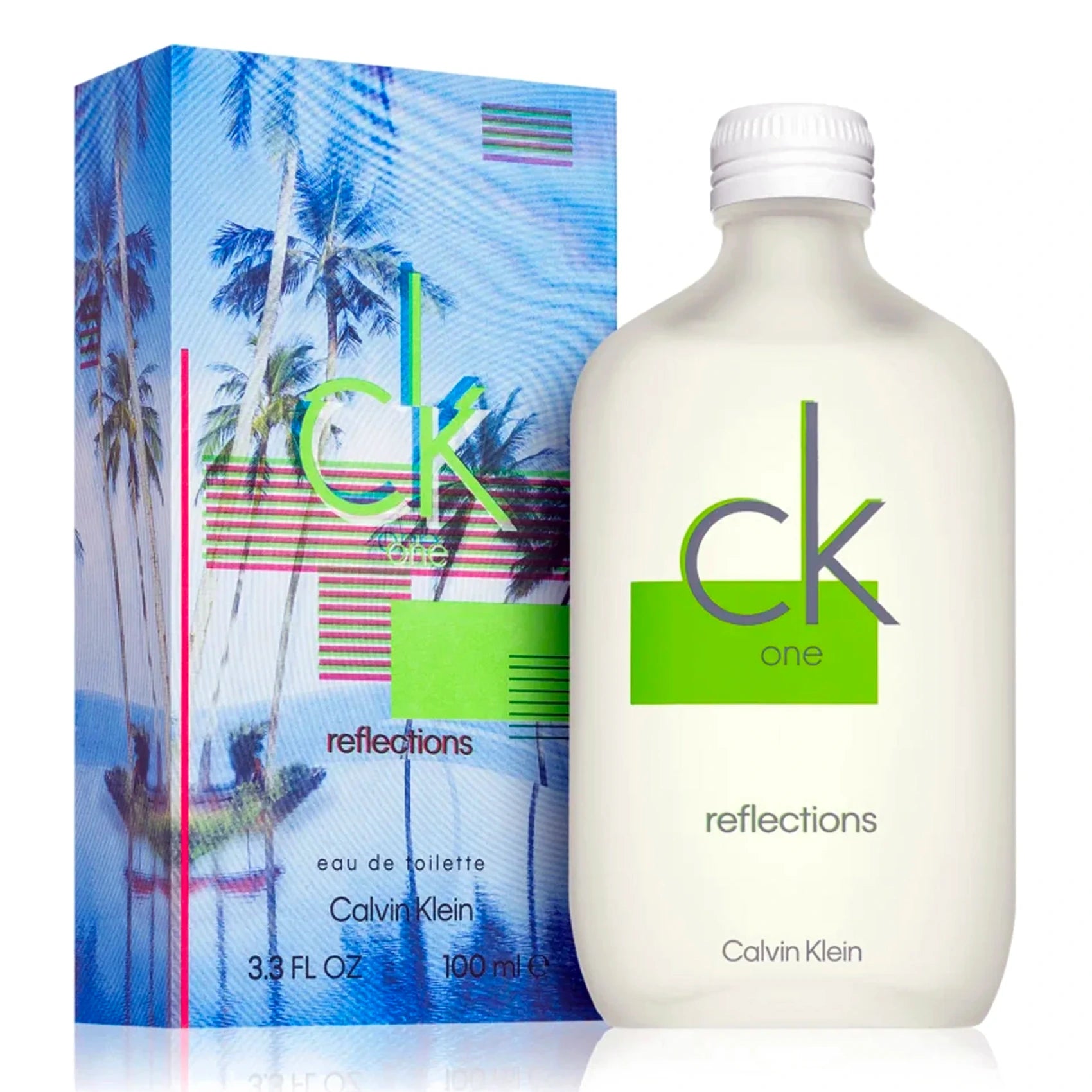 CK One Reflections Unisex Eau de Toilette 3.3 oz - Fresh Citrus Aromatic Fragrance for Men & Women | Daywear, Office & Casual Occasions