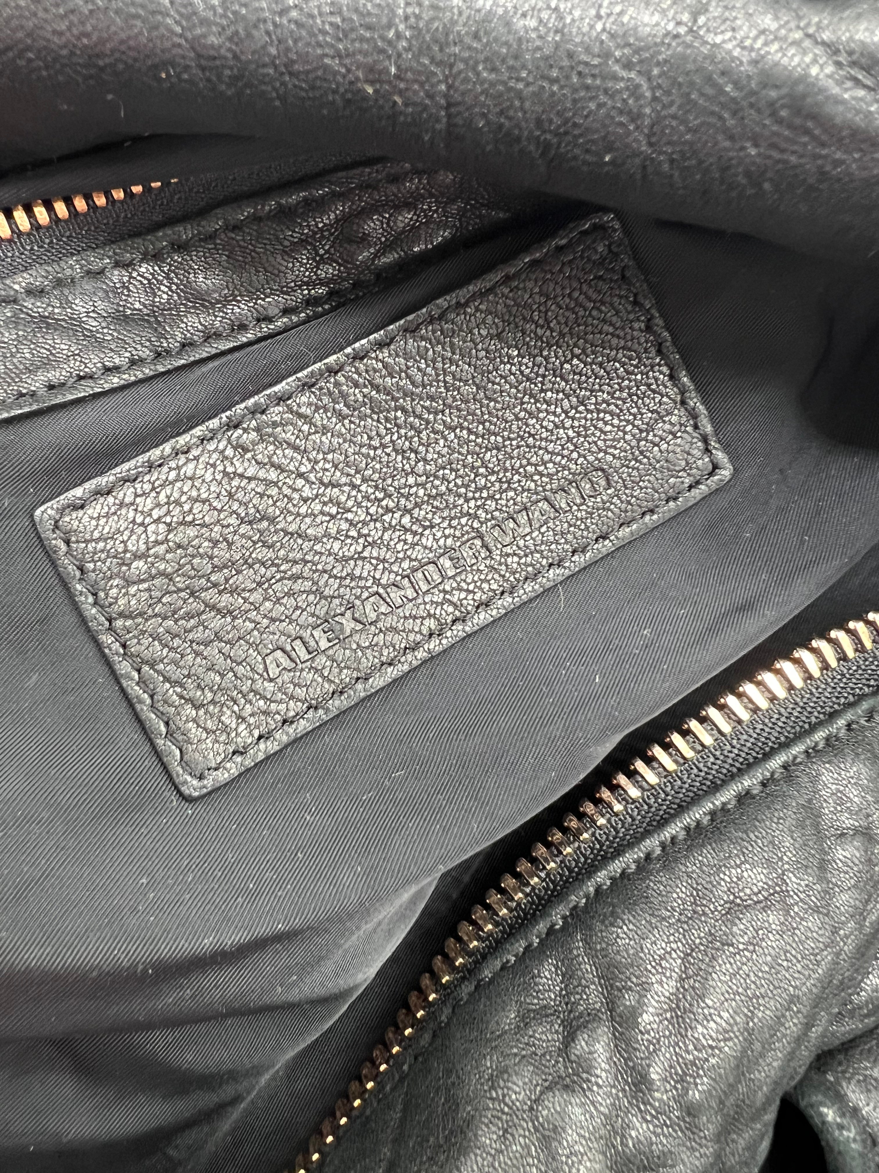 Alexander Wang Rocco Black Leather Crossbody Bag for Women - Stylish Designer Handbag for Work, Travel & Evening Out