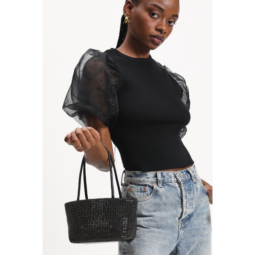 Elegant Raina Evening Bag for Women - Clutch Purse with Rhinestone Decor - Perfect for Parties, Weddings & Special Occasions