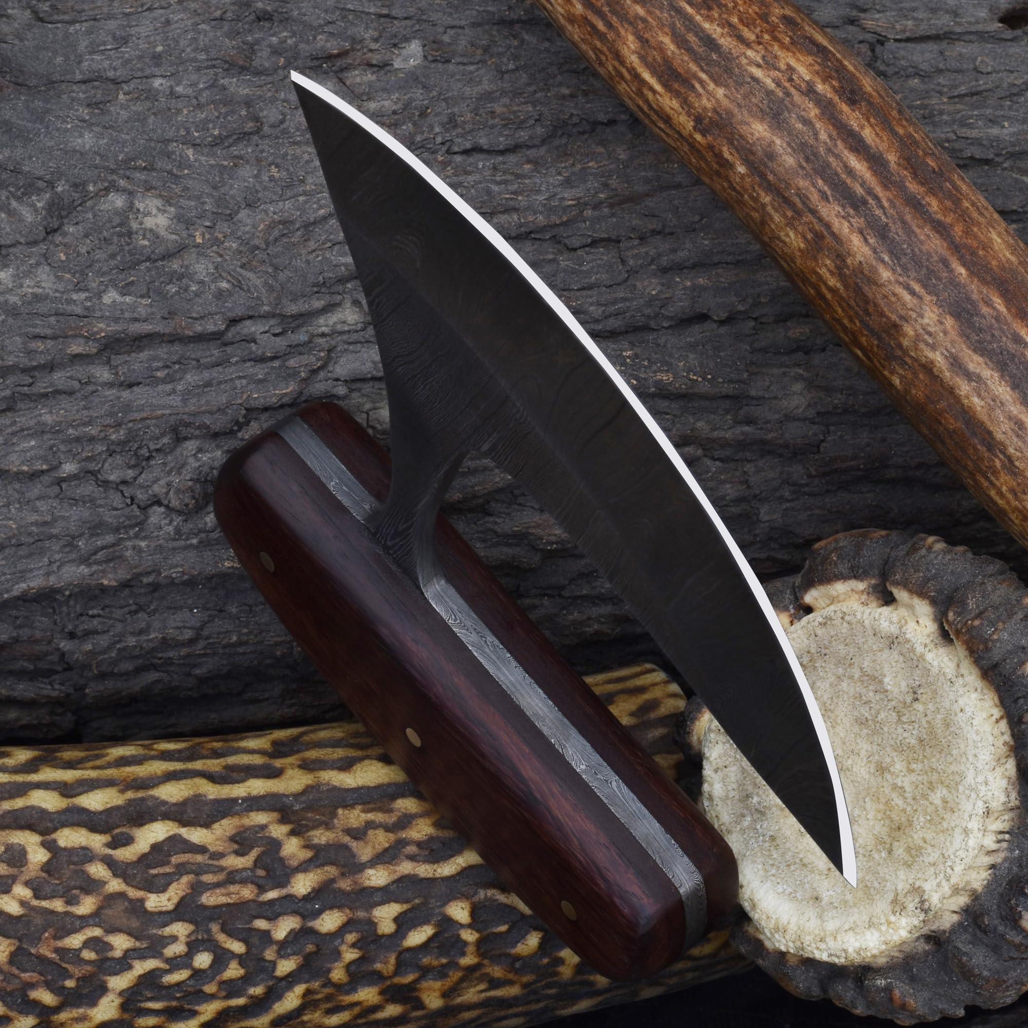 Premium Ulu Knife - Handcrafted Alaska Utility Knife for Chopping, Slicing & Dicing - Perfect for Kitchen, Camping & Outdoor Cooking (Model 3145)